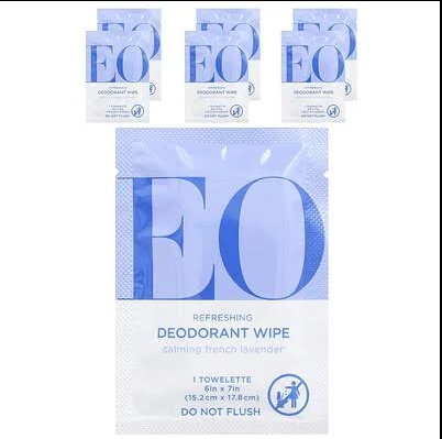 Deodorant wipes | E0  | 6 Single Towelettes