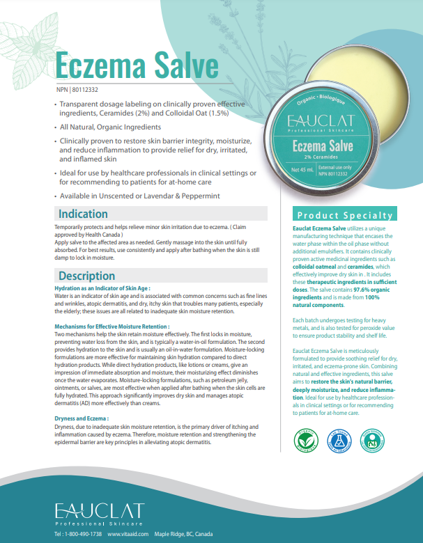 Eczema Salve (ScentFree) | Vita Aid® | 1.6oz - 45mL