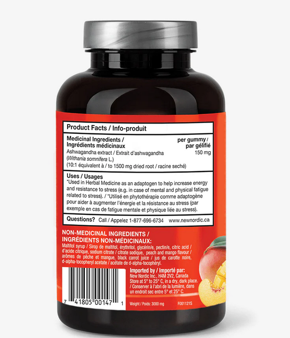 Ashwagandha Gummies | New Nordic| 60 Gummies