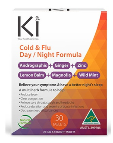 Ki Cold & Flu Day Or Night Formula | Martin & Pleasance® | 30 Tablets