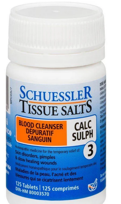 Calc Sulph 6X | Schuessler Tissue Salts | 125 Tabs
