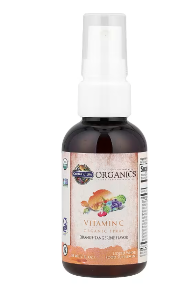 Vitamin C Organic Spray| Garden of Life | 2 fl oz (58 ml)