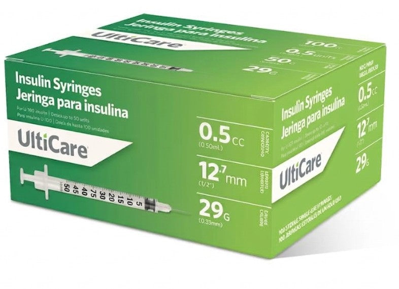 Insulin Syringes 29G 12.7 MM | ULTICARE | Full Box