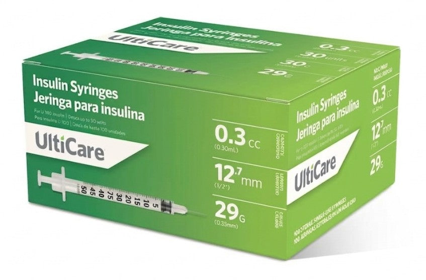 Insulin Syringes 29G 12.7 MM | ULTICARE | Full Box