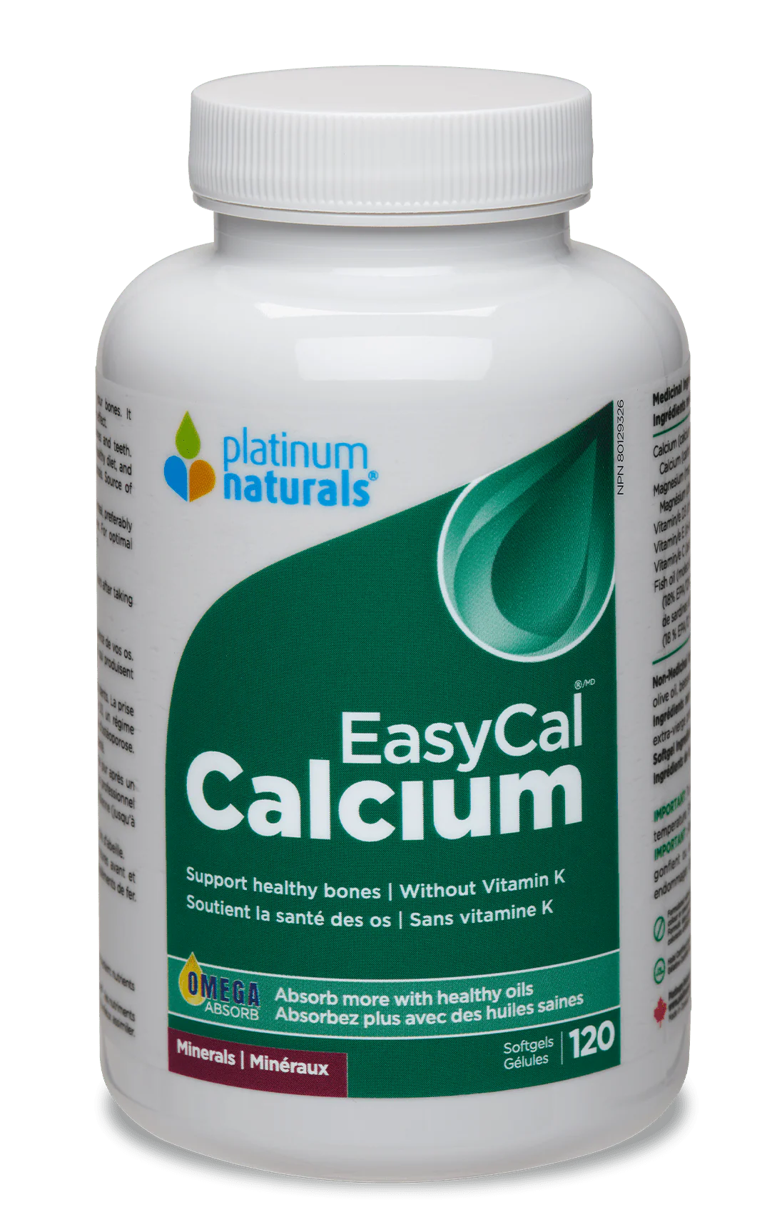 EasyCal Calcium by Platinum Naturals – Extra Strength Bone Support | 1