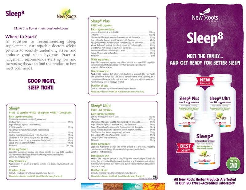 Sleep⁸ Ultra | New Roots HERBAL® | 60 Capsules