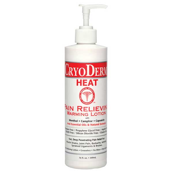 Heat Therapy Lotion by CryoDerm® – Fast-Acting Warming Pain Relief | 84 or 112 or 440 mL