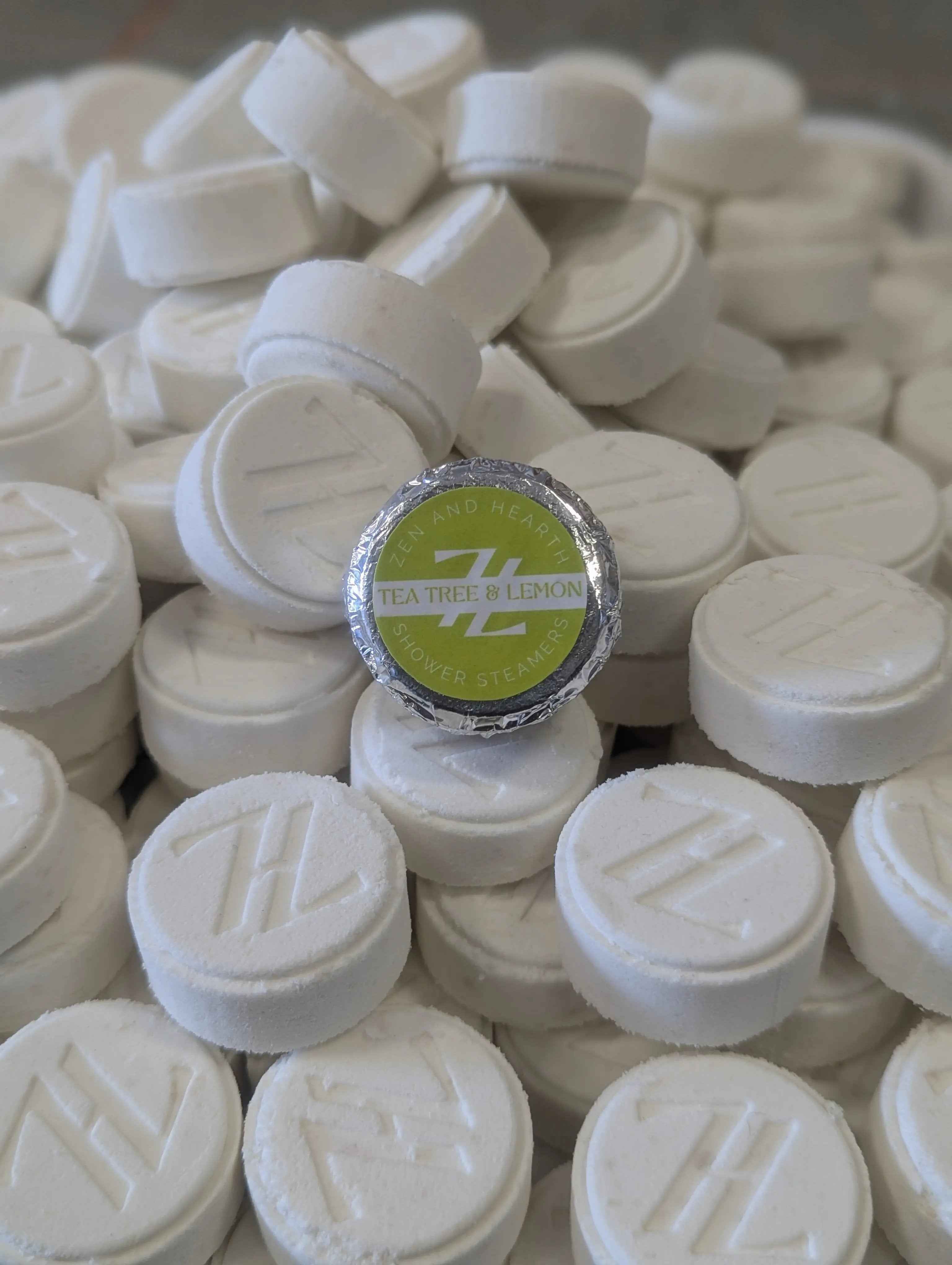 Zen & Hearth Personalized Shower Steamers | Custom Aromatherapy Shower Bombs for Relaxation – Choose Lavender, Eucalyptus, Grapefruit & More