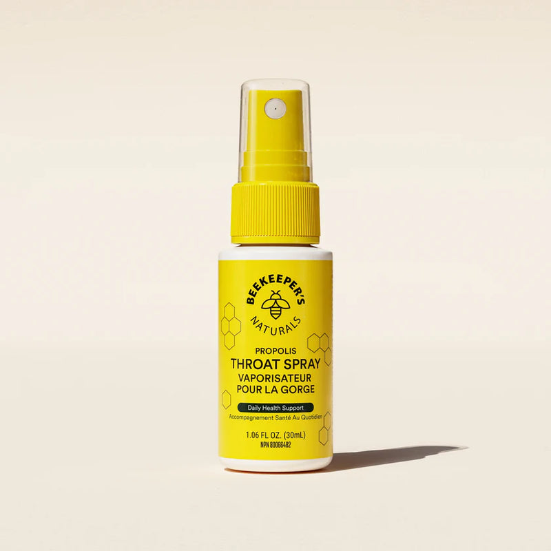 Propolis Throat Spray | Beekeeper's Naturals | 1.06 fl Oz. (30 mL)