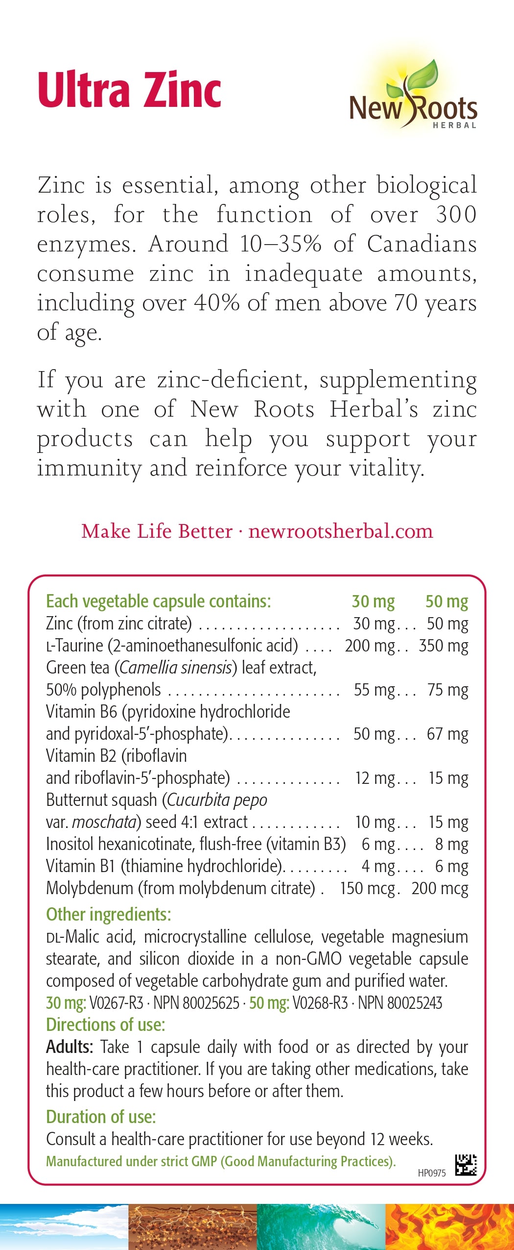 Ultra Zinc | New Roots HERBAL® | 90 Veg Capsules