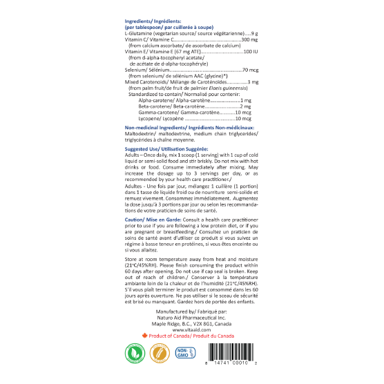 L-Glutamine Plus | Vita Aid® | 30 Servings