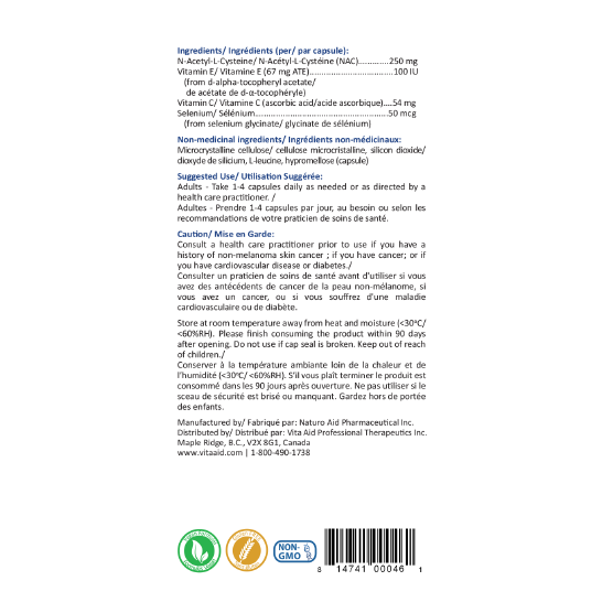 NAC+ | Vita Aid® | 90 Capsules