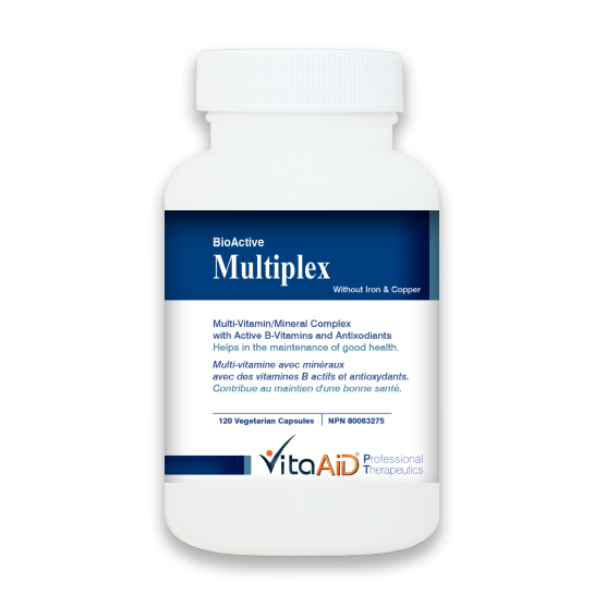 Bio-Active Multiplex WITHOUT Fe & Cu | Vita Aid® | 120 Capsules