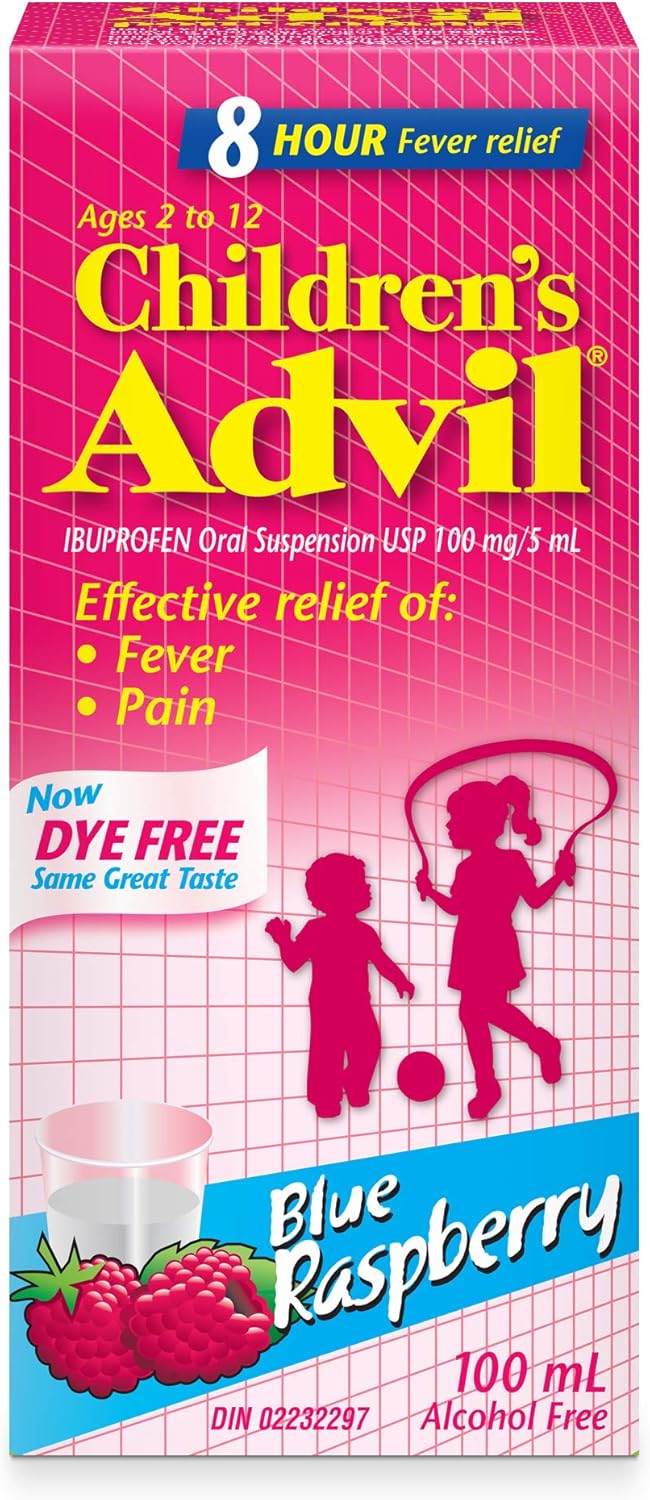 Children's Advil Dye Free Suspension | Advil® | 100ml(Different Flavours)