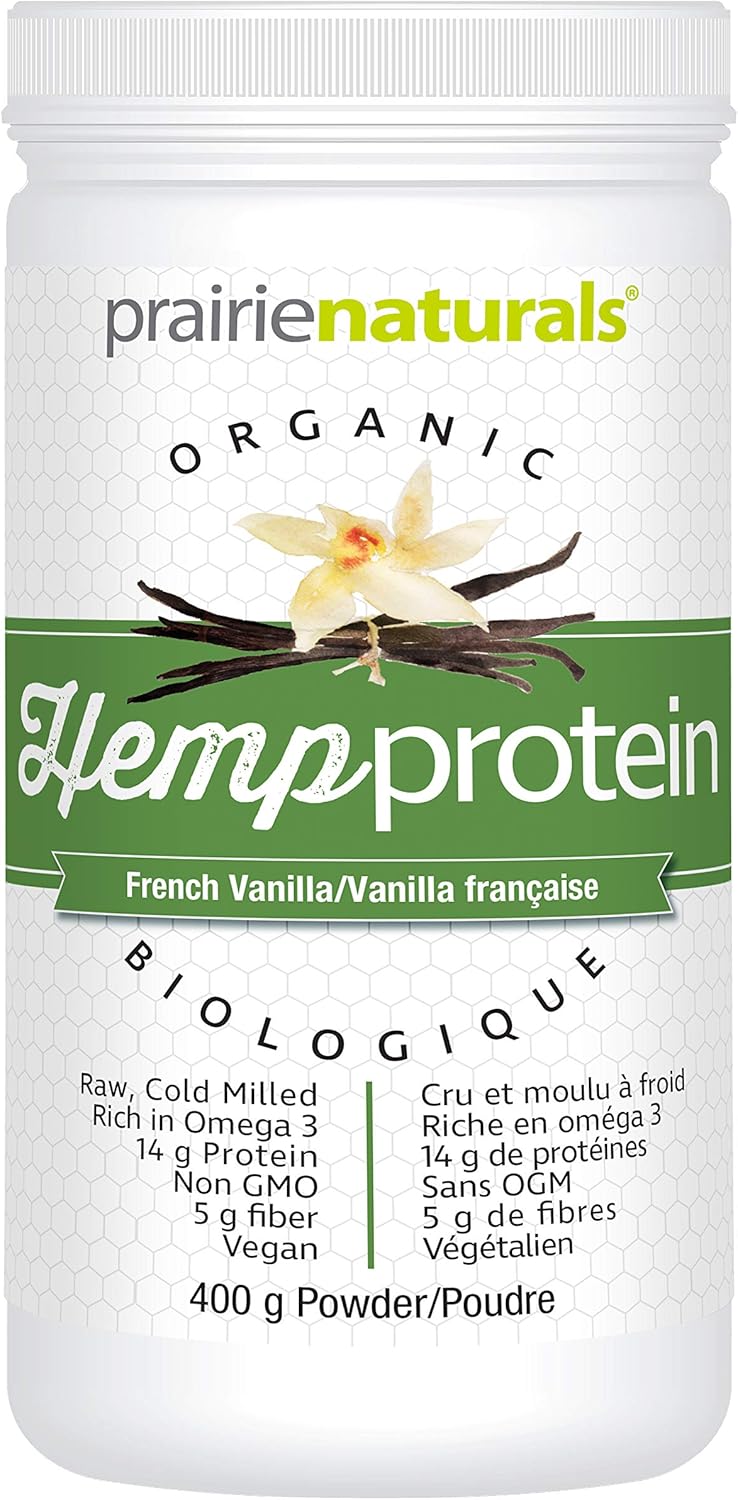 Organic Raw Hemp Protein | Prairie Naturals® | 400 gr Powder
