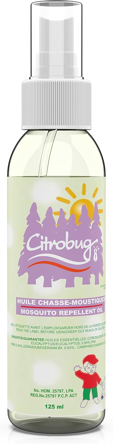 All Natural Insect Repellent Oil for Kids, DEET-Free|Citrobug 125ml