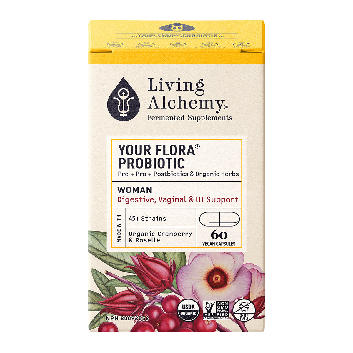 Your Flora® Probiotic Woman | Living Alchemy | 60 veg caps