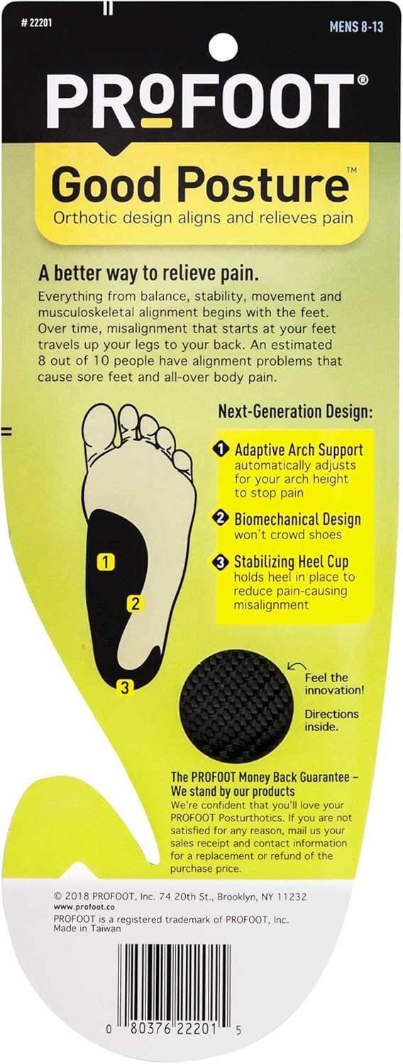 Good Posture Insoles - Men | Profoot® | 1 Pair