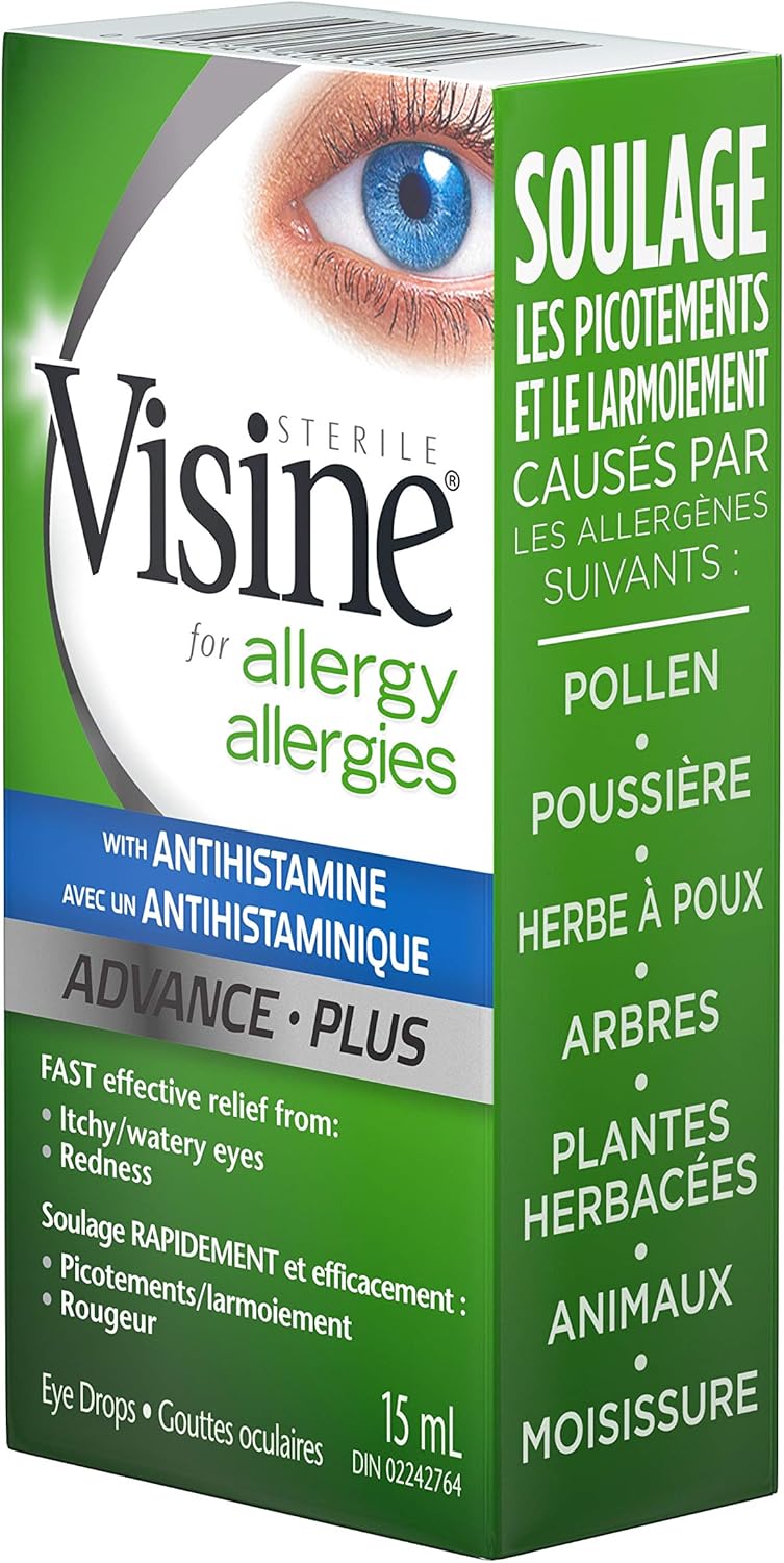 Antihistamine Advance Allergy Eye Drops|Visine |15 ml