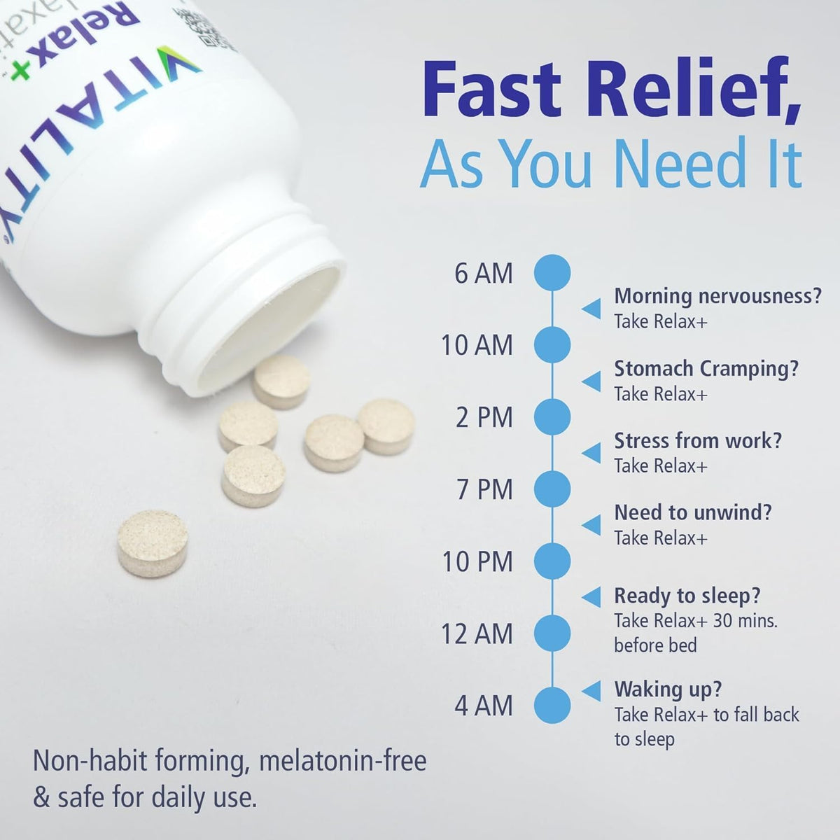 Relax+ Herbal Sleep Aid | VITALITY | 60Veg tablets
