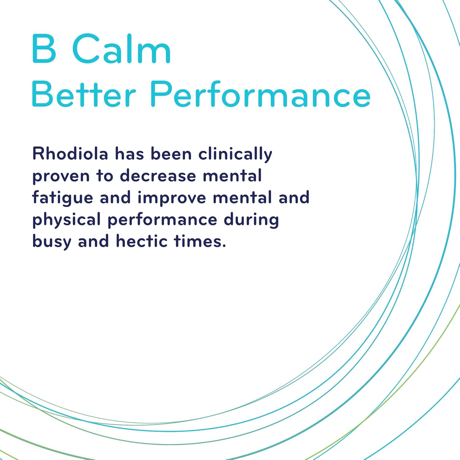B Calm with 250 mg Rhodiola | Sisu | 60 caps