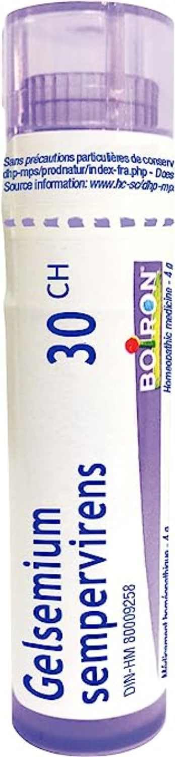 Gelsemium sempervirens 200ch,30ch | Boiron® |Each tube contains 4 g (approximately 80 pellets)