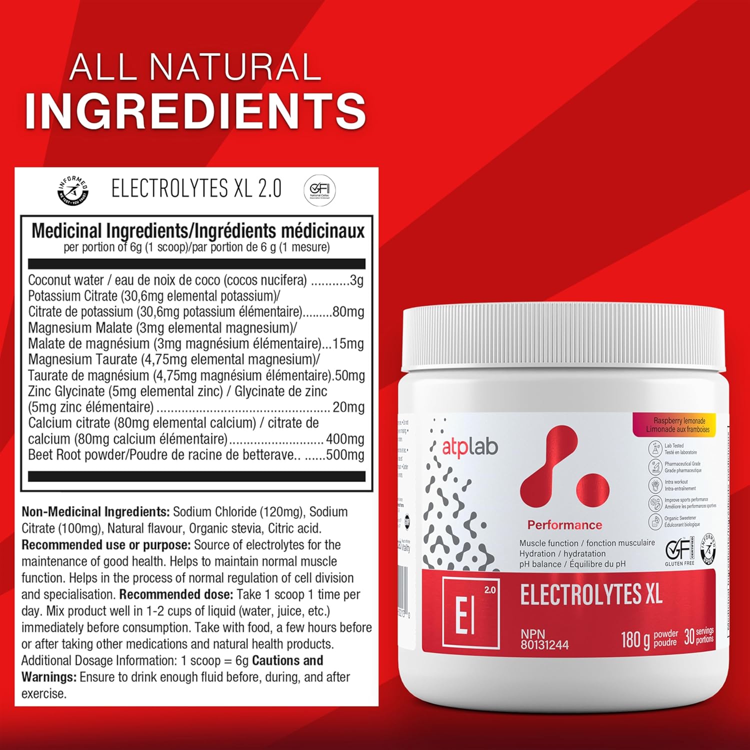 Electrolytes XL |ATP LAB|180g Powder