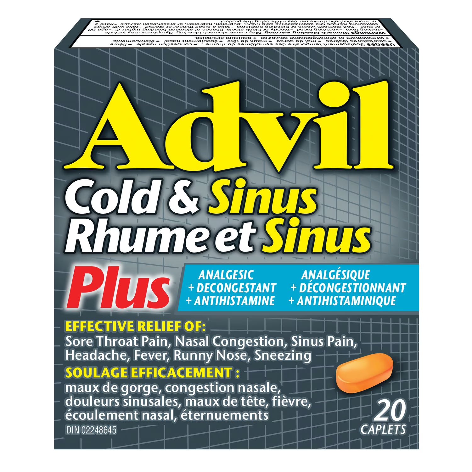 Cold & Sinus Plus| Advil® | 20 caplet