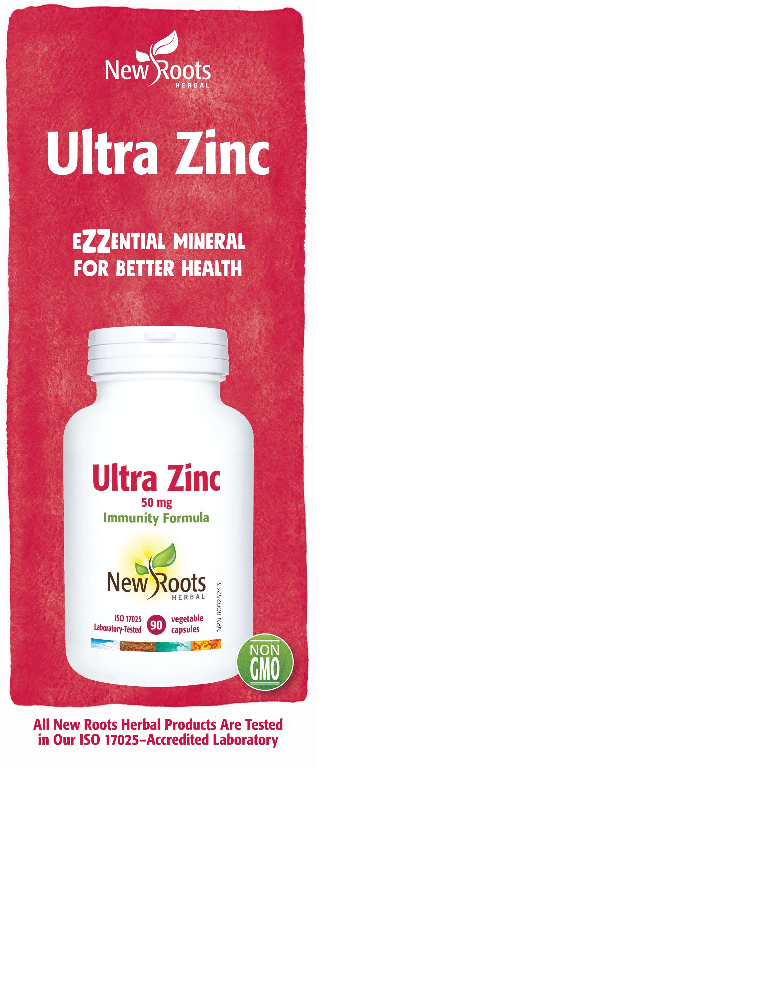 Ultra Zinc | New Roots HERBAL® | 90 Veg Capsules