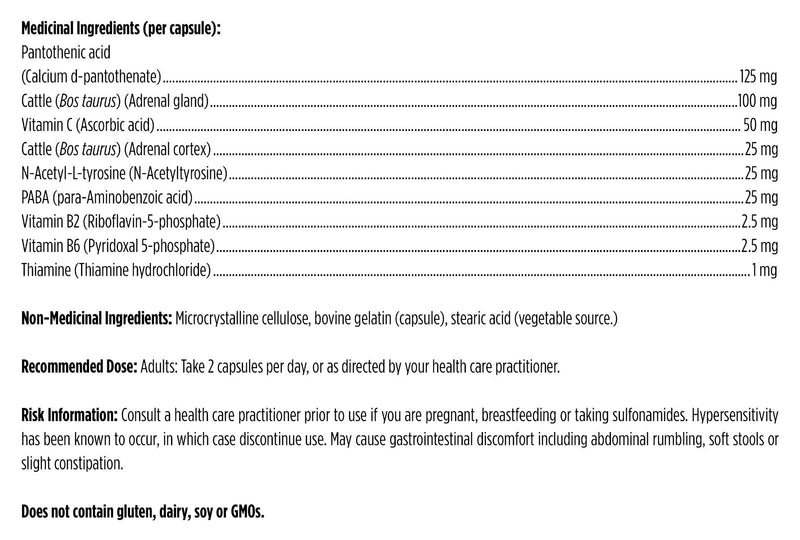 Adrenal Complex | Designs for Health® | 120 Vegetable Capsules