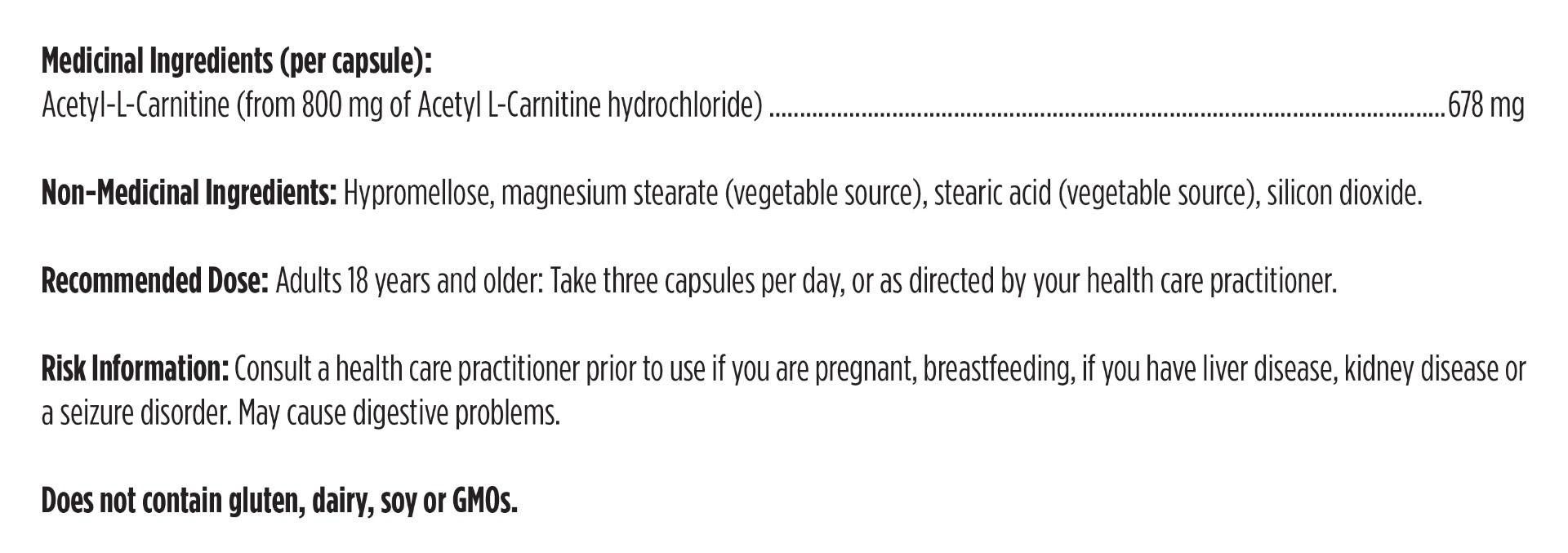 Acetyl L-Carnitine | Designs for Health® | 90 Capsules
