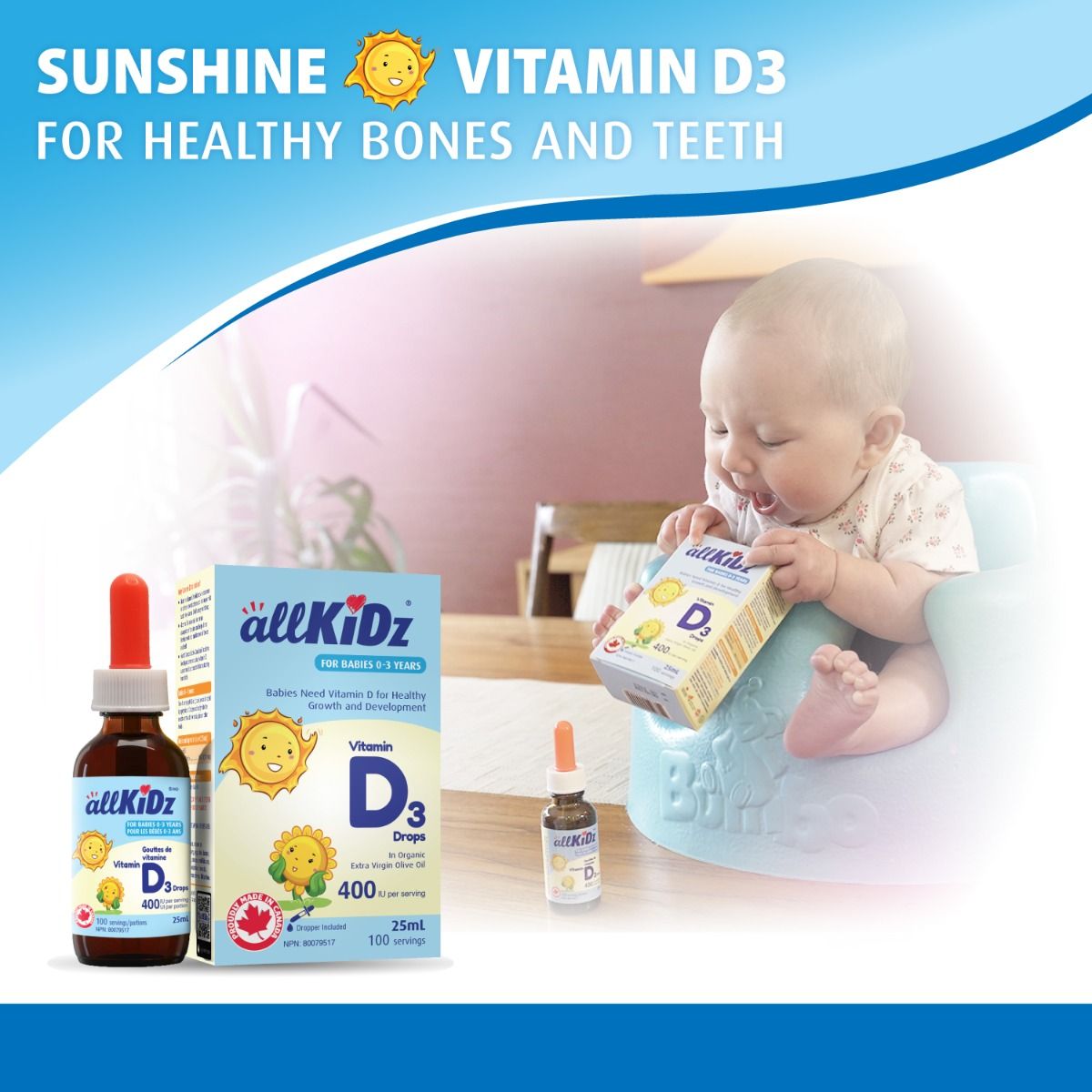 Vitamin D3 Drops | allKiDz® | 25 mL
