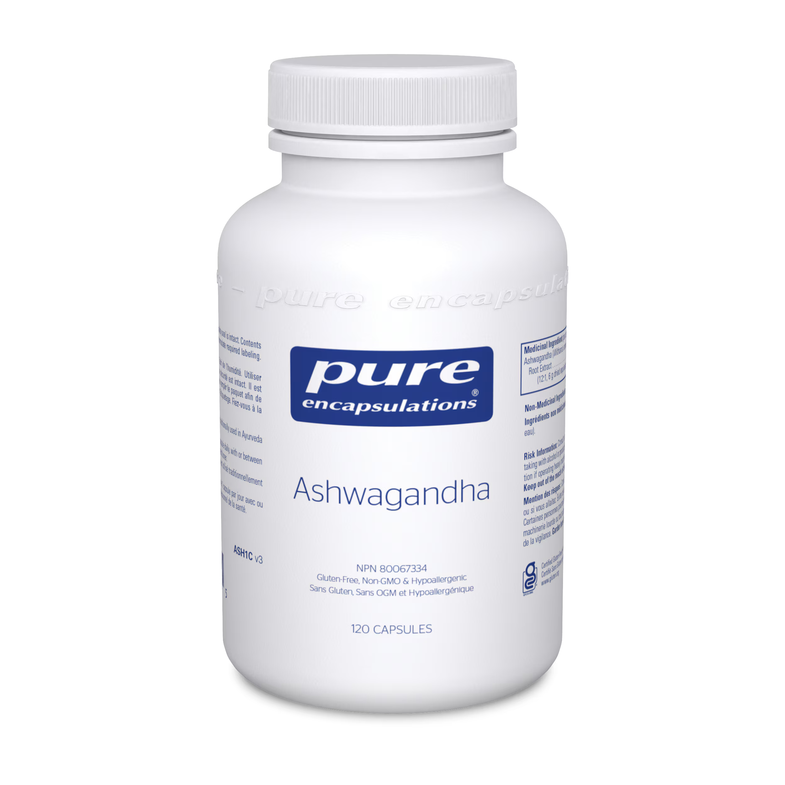Ashwagandha by Pure Encapsulations® – Stress, Mood & Cognitive Support | 120 Vegetable Capsules