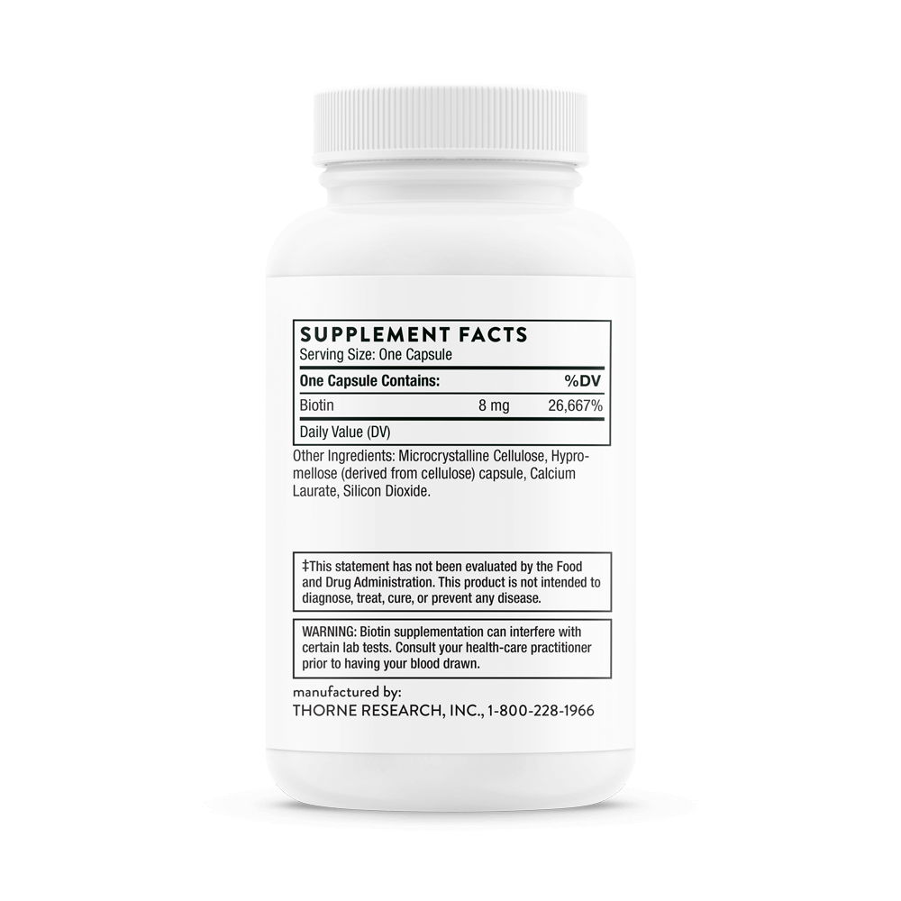 Biotin (8,000 mcg) | Thorne® | 60 Capsules