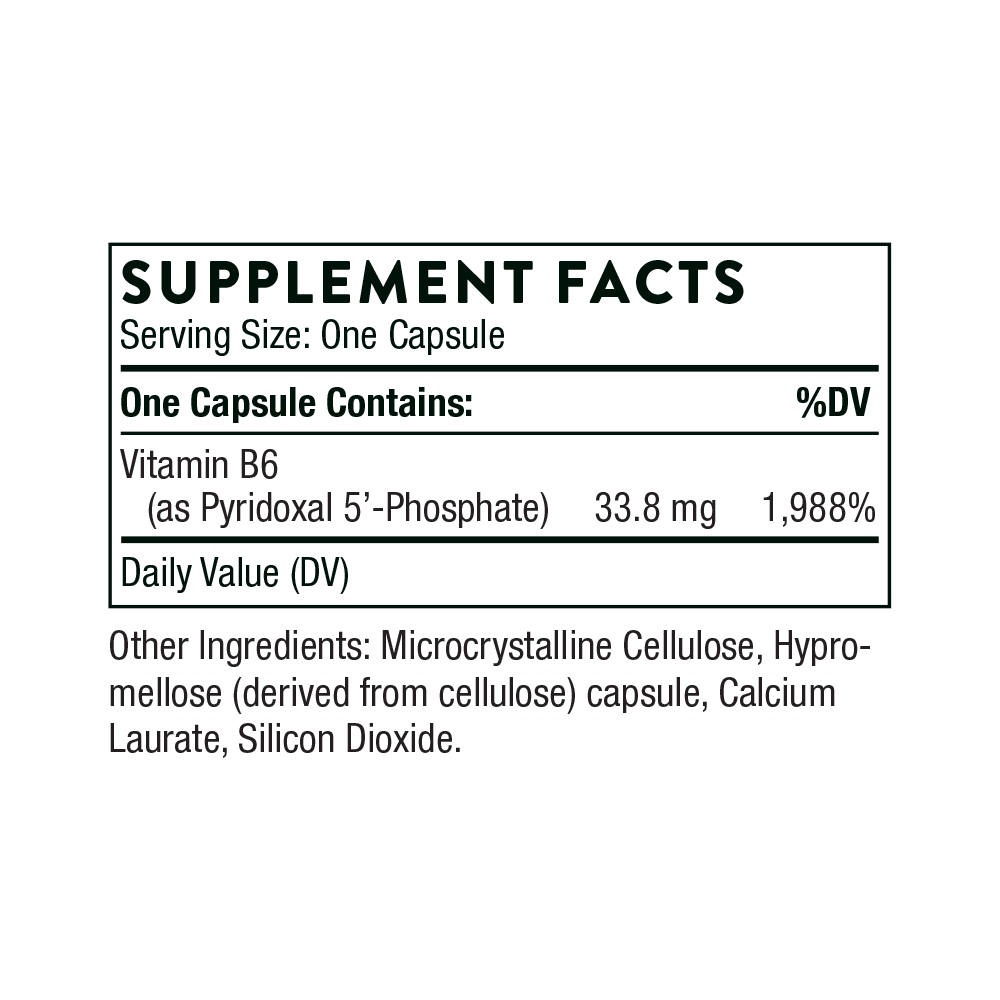 Pyridoxal 5’-Phosphate | Thorne® | 180 Capsules