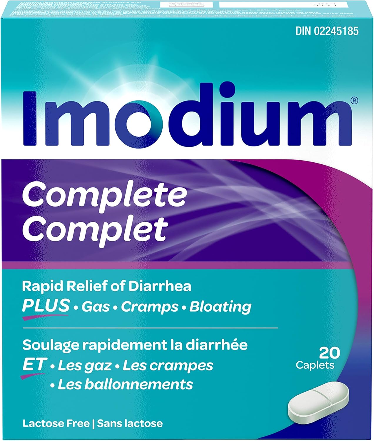 Advanced Rapid Relief Anti-Diarrheal Caplets | Imodium | 20 Count