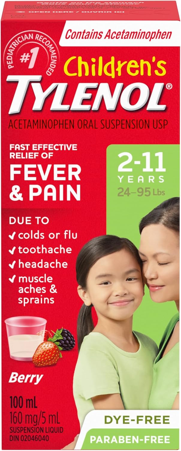 Tylenol Children’s Medicine | TYLENOL® | 100mL(different flavours)