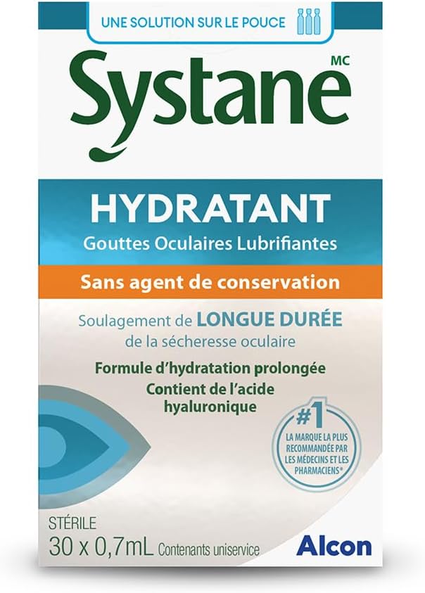 Preservative-Free Lubricant Eye Drops for Dry Eyes|Systane Hydration|10ml