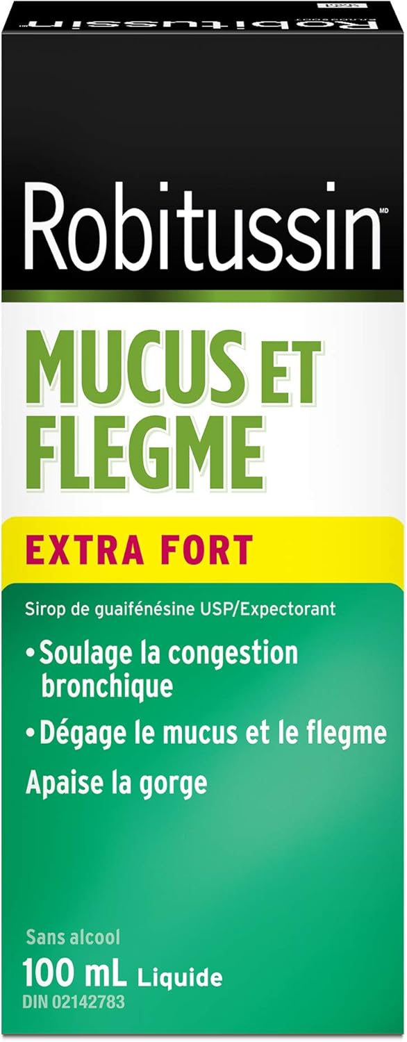 Extra Strength Mucus & Phlegm Syrup | Robitussin | 100 mL