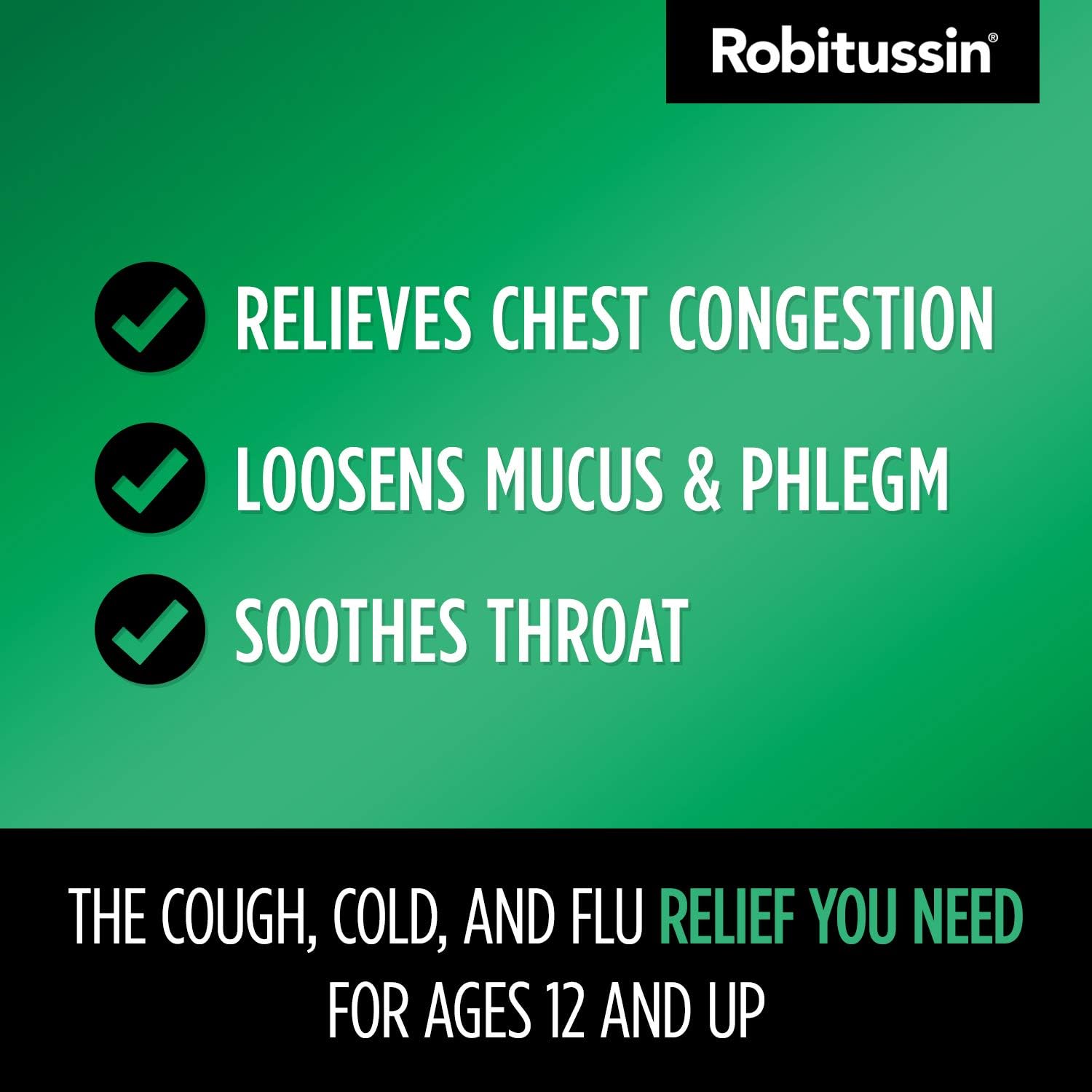 Extra Strength Mucus & Phlegm Syrup | Robitussin | 100 mL