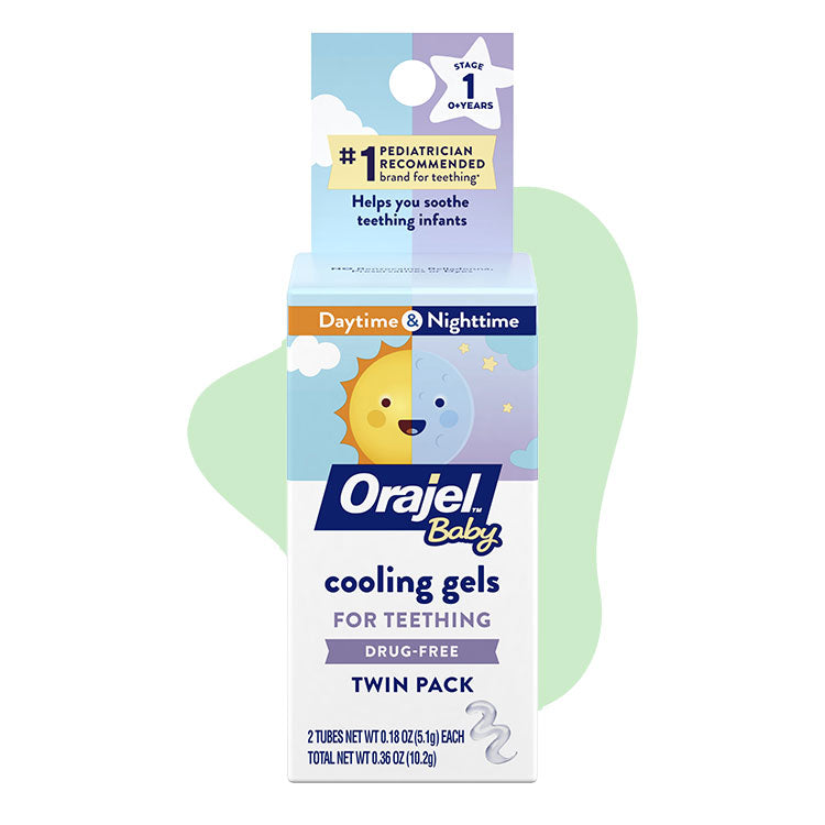 Daytime & Nighttime Cooling Gels for Teething Infants  | Orajel™ Baby | 9.4 gr