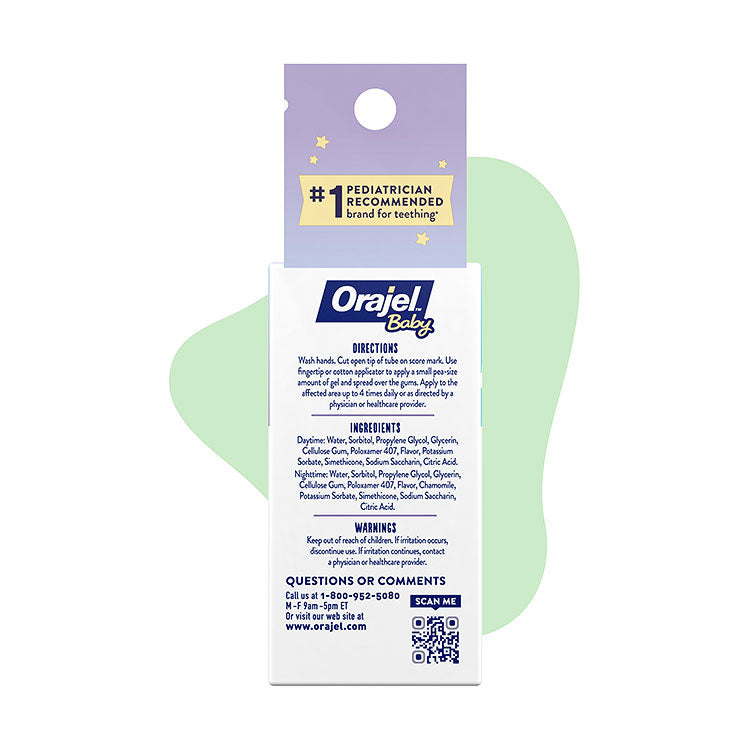 Daytime & Nighttime Cooling Gels for Teething Infants  | Orajel™ Baby | 9.4 gr