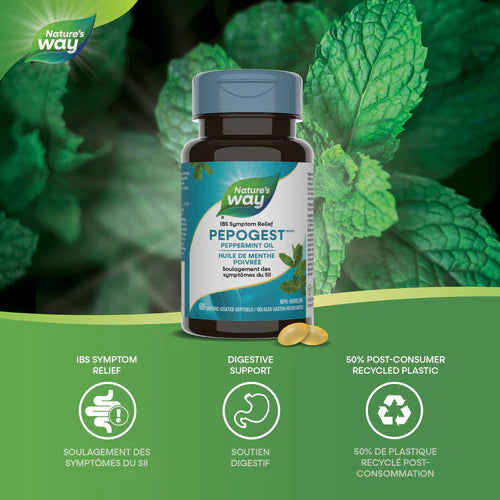 Pepogest™ (Peppermint Oil) | Nature's Way® | 60 Capsules