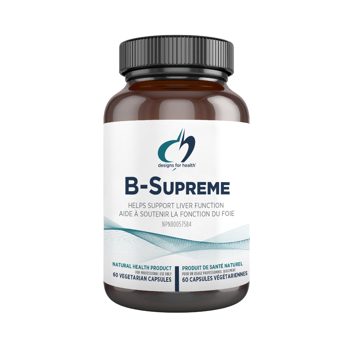 B-Supreme™ by Designs for Health® – High-Potency B-Complex Support | 60 Capsules