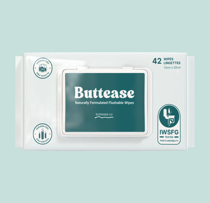 Flushable wipes | Buttease | 42 Count