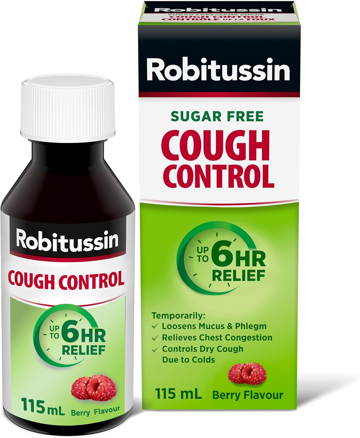 Sugar-Free Cough Control Syrup | Robitussin | 115 mL