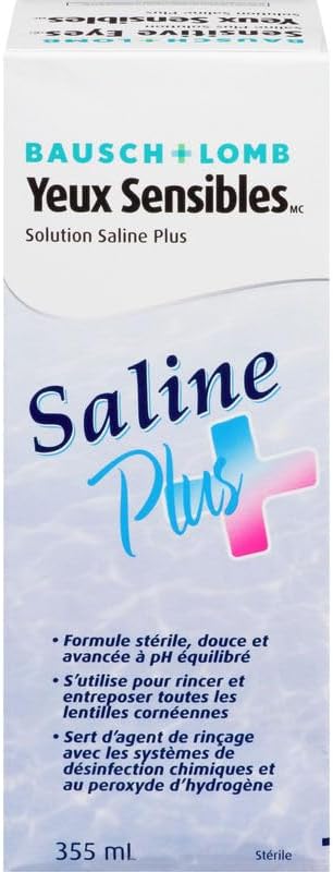 Sensitive Eyes Saline Plus Solution | Bausch + Lomb | 355 mL