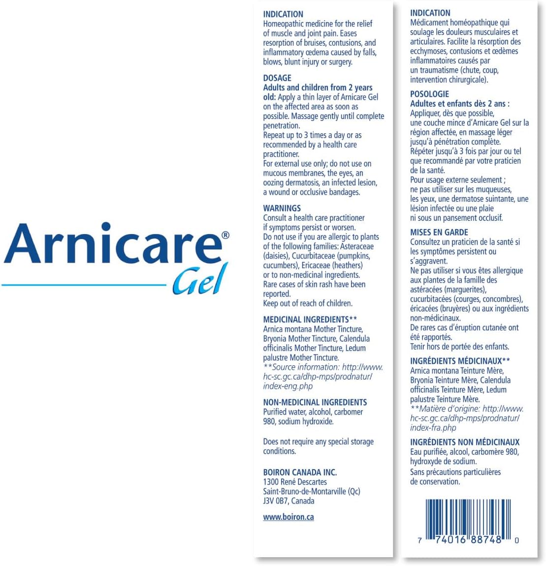 Arnicare® Gel | Boiron® | 120 gr