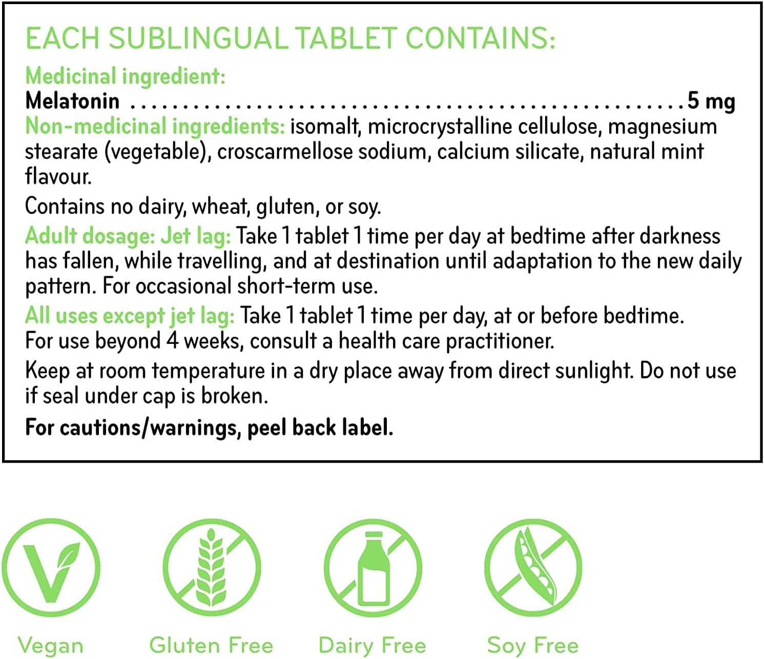 Melatonin 5 mg sublingual | SISU | Mint 90 T