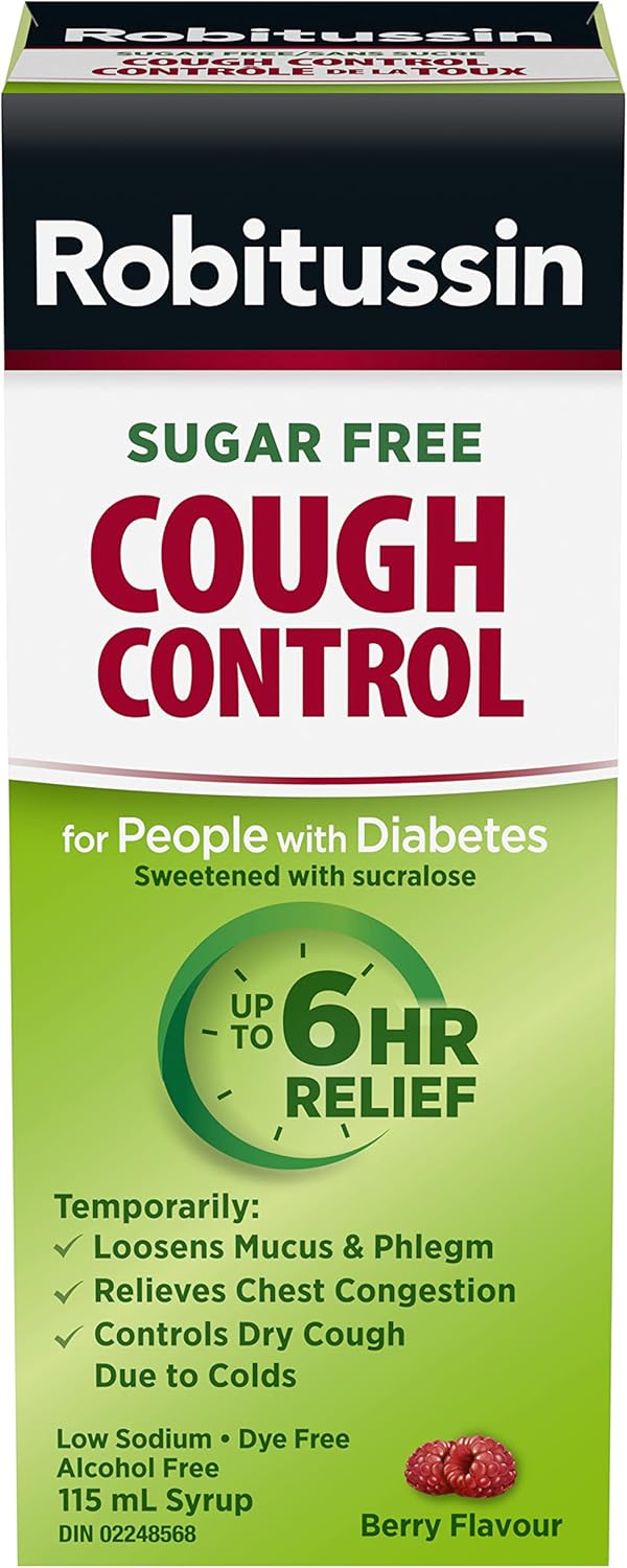 Sugar-Free Cough Control Syrup | Robitussin | 115 mL